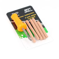 Outil de poinçonnage et bâton de liège pour appâts de pêche à la carpe en acier inoxydable 4/6/8 mm, accessoires de pêche