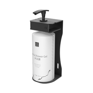 Support mural pour <span class=keywords><strong>savon</strong></span> de luxe pour hôtel <span class=keywords><strong>intelligent</strong></span>, en acier inoxydable noir mat, anti-effraction - Product Image 1