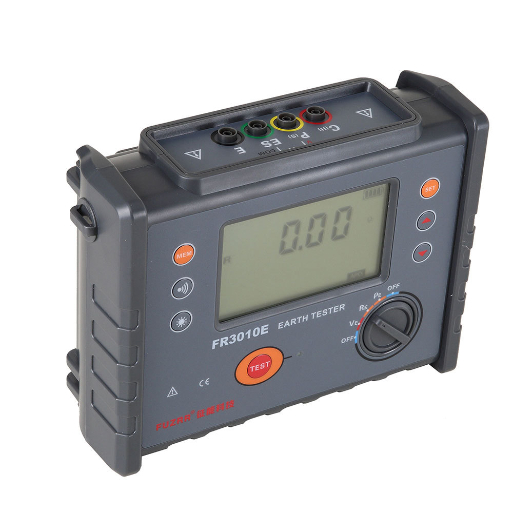 FR3010E earth voltage measuring meter Soil resistivity tester Grounding resistance tester