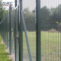 Panneaux de clôture de jardin en treillis métallique 358 anti-escalade, clôture de sécurité en fil d'acier pour usage résidentiel