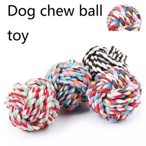 <span class=keywords><strong>Best</strong></span> Seller Bite dayanıklı diş temizleme Pet pamuk halat oyuncak köpek çiğnemek için topu oyuncak - Product Image 2