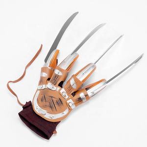 Pull tricoté rayé d'Halloween, costume de cosplay, pull Freddy Krueger, masque en latex, chapeau, griffe - Product Image 6