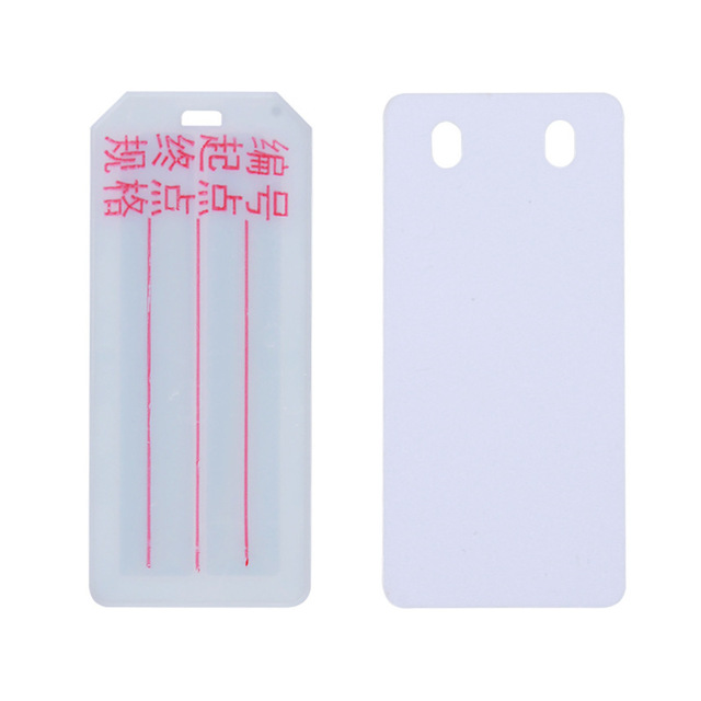 CHKL ABS Cable Identification Tags Rectangle Hook Type For Earphone Wire Electric Wire Plastic Label With Handwritten Lettering