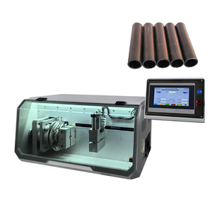 Máquina de corte de tubo de <span class=keywords><strong>PVC</strong></span>, PE,PPR, tubular duro completamente automática, tubería de agua, maquinaria de corte rotativa para 1-50mm OD - Product Image 1
