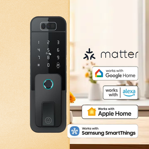 Extérieur Étanche Smart Home Apple Homekit Matter Tuya Reconnaissance faciale Paume Clavier électronique Pêne dormant Jante de porte Serrure de porte - Product Image 2