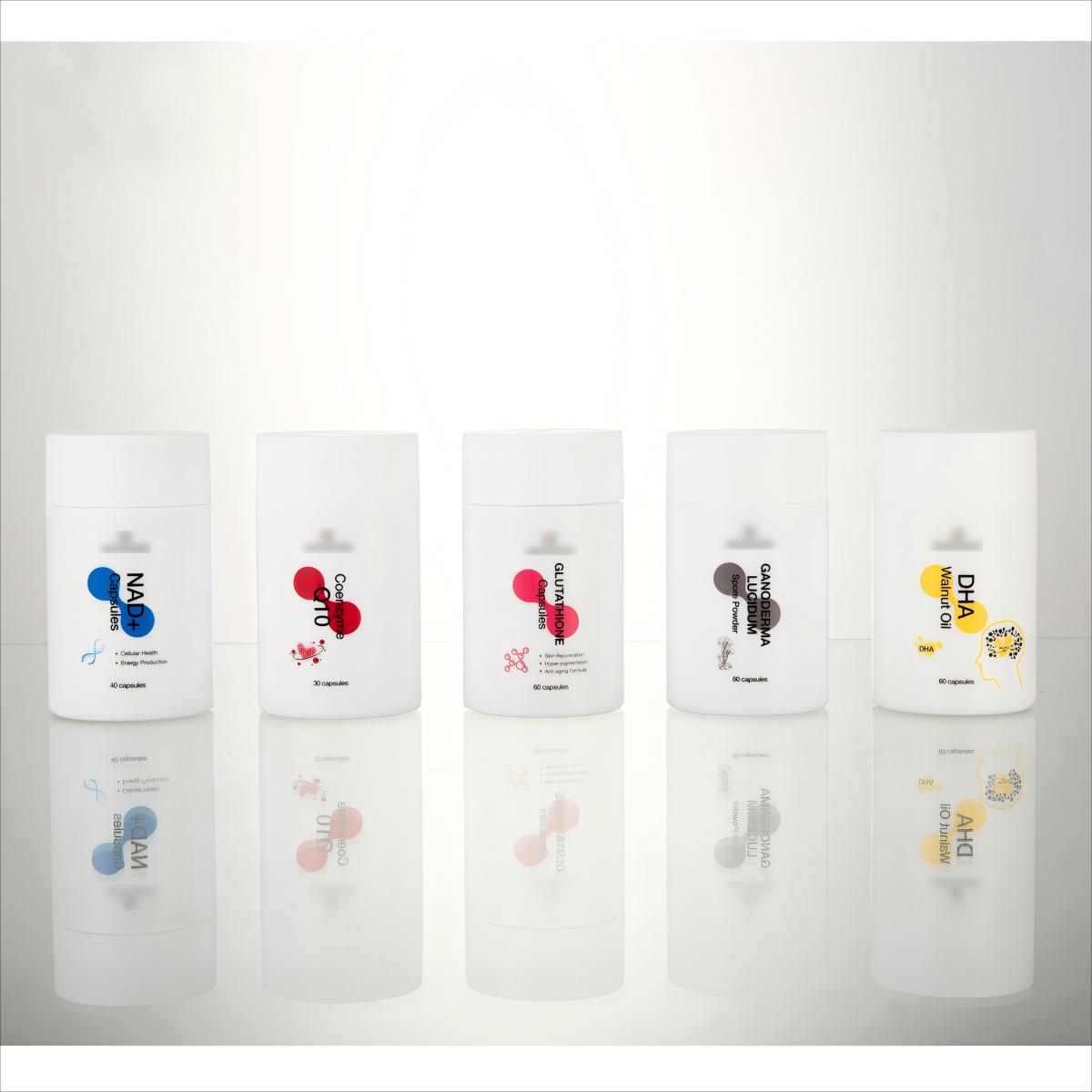 Food Grade Medicine Bottle HDPE 115ml Natural Health Supplement Plastic With Cap