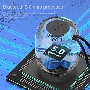 SH Portable for <strong>Bluetooth</strong> <strong>Speaker</strong> RGB LED <strong>Lighting</strong> High Volume Mini Stereo Subwoofer for Car Home Desktop-Wireless Battery - Product Image 3