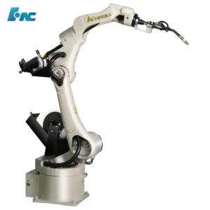Huazhongcnc robô solda robótica, braço de solda automático de 6 eixos, pequeno, industrial de alumínio, para metal