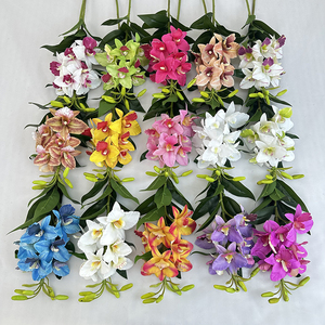 7 Cabezas de Magnolia Qianxi, Orquídeas Artificiales de Alta Calidad para Decoración Navideña, Técnica Hecha a Mano para Ocasiones de Graduación - Product Image 2