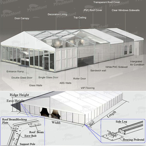 Carpas de precio de fábrica FEAMONT para eventos, fiesta de bodas, carpa transparente para bodas, <span class=keywords><strong>200</strong></span> 500 personas - Product Image 3