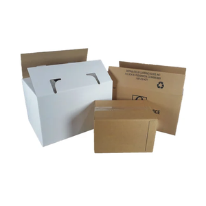 Expédition en carton ondulé étanche pour l'emballage de chaîne du froid de fruits de mer dossier en carton enduit de cire pour la stratification mate d'aliments surgelés - Product Image 5