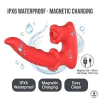 Vibrateur Rose en Gros, Stimulation Clitoridienne par Succion, Point G, Léchage de Langue, 10 Modes, Jouet Sexuel Adulte pour Femmes, Usine OEM ODM