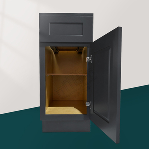 US Small Kitchen Remodeling Moderne Küchen schränke im amerikanischen Shaker-Stil Bereit zum Zusammenbau auf Lager RTA Kitchen Base Cabinets - Product Image 4
