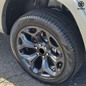 Rueda <span class=keywords><strong>de</strong></span> Aleación <span class=keywords><strong>de</strong></span> Aluminio Forjado DW <span class=keywords><strong>de</strong></span> 1 Pieza y 6 Orificios en Gris Metálico para Camionetas y SUV, Llantas para Dodge Ram 1500 2500 Ram Trucks Rebel - Product Image 4