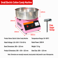 Machine à Barbe à Papa Électrique de Comptoir Entièrement Automatique pour Petites Entreprises, Modèle Fantaisie, Vente Chaude
