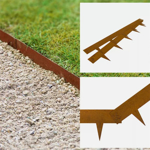 Rapport coût-performance élevé Construction simple Bordure de <span class=keywords><strong>jardin</strong></span> en acier Corten Weathering Bordure en acier pour de grandes surfaces - Product Image 3
