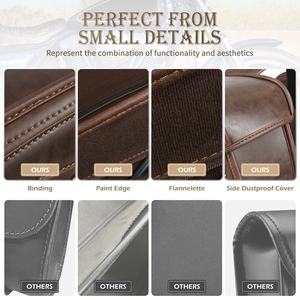 NiceCNC PU moto selle côté sac à outils bagages arrière sacs latéraux pour Harley Sportster XL 883 XL 1200 <span class=keywords><strong>Honda</strong></span> rebelle 300 <span class=keywords><strong>500</strong></span> - Product Image 4