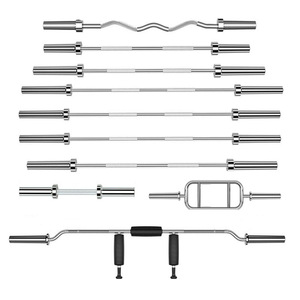 <span class=keywords><strong>Barre</strong></span> de musculation S&H en acier de 50 mm pour squats, barres droites et curl, pour l'entraînement en salle de sport - Product Image 1