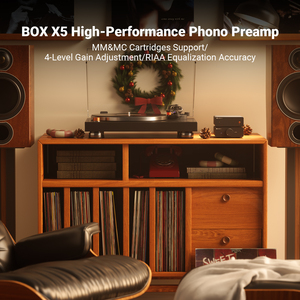Fosi Audio BOX X5 HiFi Mini RIAA MM MC Cartouche Platine Compact Home Audio <span class=keywords><strong>Phono</strong></span> Préampli Préamplificateur - Product Image 3