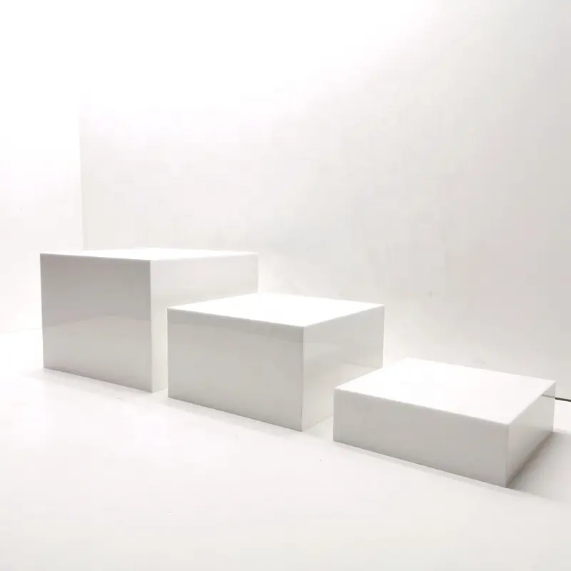 Soporte de exhibición de cubo acrílico estable, venta al por mayor de fábrica, cajas de 5 lados