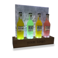 Bouteille de vin créative, usine professionnelle, sur mesure, pour discothèque, fête KTV, présentoir de bouteilles de vin, base led, 1 pièce
