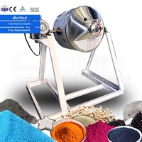 Mélangeur à double cône électrique en acier inoxydable, moteur AC/DC pour un mélange uniforme de poudres protéinées, de suppléments et de produits chimiques