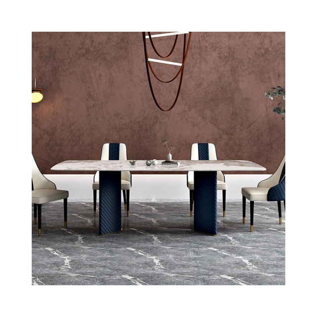 Table Dining Kitchen 6 Chair Modern Luxury Marble Top Dining Table Italian Set 6 Seater Classic