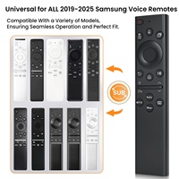 Télécommande vocale de remplacement BN59-01385A, code fixe, matériau plastique noir, IR, Samsung Neo QLED 4K/8K Smart TV, portée 10-16m