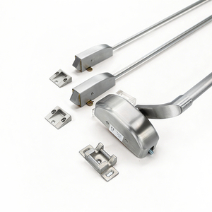 อุปกรณ์ทางออกฉุกเฉินแบบกด CE Certificated DIROCK Rim Type Push Bar ทำจากเหล็กกล้าไร้สนิม พร้อมระบบก้านแนวตั้งด้านบนและด้านล่าง ทนไฟ 132 นาที - Product Image 2