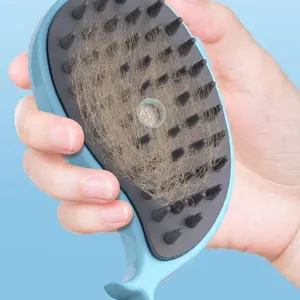 Dog Cat Brush 3 In 1 Pet Hair Removal Cleaning Massage Brush Dog Cat Steam Spray Grooming Brush Pet Steam Comb