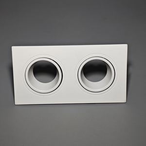 غطاء إطار لمبة ليد أسود كروم أبيض أسود فضي ذهبي عاكس عميق مضاد للوهج قابل للتعديل إطار ضوء نقطة Mr16 - Product Image 6