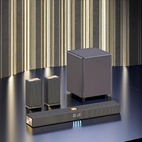 Système Home Cinéma Audio 5.1 Entièrement Sans Fil avec Barre de Son Intelligente de 31,5 Pouces, 2 Enceintes Surround et Caisson de Basses de 8 Pouces