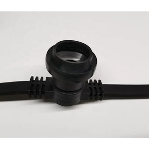 Alta calidad 2*1.5 mm2 E27 cinturón de luz Cable plano de goma iluminación de vacaciones IP65 Cadena de luz al aire libre - Product Image 4