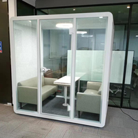 Pod de méditation insonorisé mobile personnalisé de 2.7 mètres carrés Pod de bureau Cabine insonorisée Pod de bureau préfabriqué avec canapé Bureau