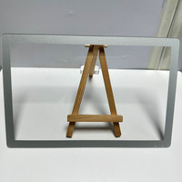 Verre trempé Gorilla protecteur pour écran avant, électroplaqué argent, 0,5 mm, 1 mm, 2 mm, effet miroir sérigraphié argenté