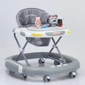 Nouvelles trotteuses en plastique 3-en-1 pour bébés et enfants, anti-renversement, anti-jambes en O, aide au démarrage, pour garçons et filles, avec fonction assise et poussée, capacité de charge 10 kg - Product Image 4