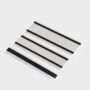 2.54mm đôi nhựa hàng duy nhất nam pinhheader 1x40P dài 15/17/19/21/23/25/30mm PCB Hội Đồng Quản trị pin tiêu đề kết nối