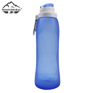 Vente en gros de bouteille d'eau pliante extérieure créative tasse en silicone portable idéale pour le sport, le cyclisme et les aventures de <span class=keywords><strong>voyage</strong></span> - Product Image 5