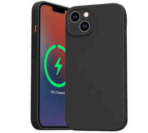 Étui pour téléphone portable en silicone liquide classique pour iPhone 17 Pro, avec aimant, doublure en microfibre douce anti-rayures - Product Image 3