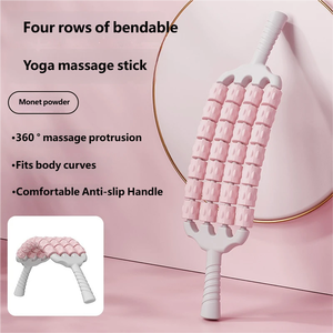 Rouleaux de <span class=keywords><strong>massage</strong></span> flexibles à quatre rangées avec fonction musicale pour le corps et les jambes - Product Image 3