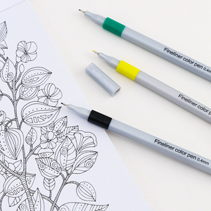 0.4mm linea sottile punto di schizzo Fineliner pennarello Set colore scrittura disegno <span class=keywords><strong>pennarelli</strong></span> arte <span class=keywords><strong>con</strong></span> Logo personalizzato - Product Image 4