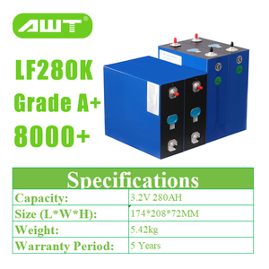 Stock UE 50Ah 100Ah 280Ah Batterie prismatique Batterie lithium-ion 3.2V Rechargeable Cellule LiFePO4 Stockage d'énergie solaire - Product Image 4
