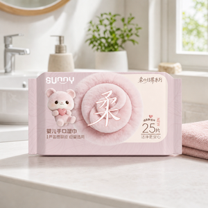 OEM ODM 25 <strong>Sheets</strong> Aloe Vera Baby Hand Mouth Wet Wipes Soft Barrier Series Mild Formula Suitable Mother Baby Fragrance Free Wipes - Product Image 4