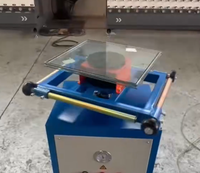 Mesa Giratoria Portátil para Recubrimiento de Vidrio, Banco de Trabajo Industrial Resistente para Pegado de Vidrio, para Procesamiento y Decoración en la Construcción