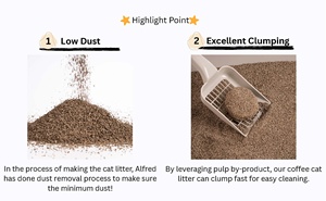 [ETICAT] Litière pour chat écologique à base de marc de café, faible teneur en poussière et contrôle supérieur des odeurs, 1 tonne - Product Image 5