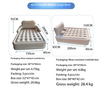 Matelas Gonflable de Luxe Moderne Chinois Portable Pliable Étanche pour Camping Extérieur et Chambre avec Pompe Électrique