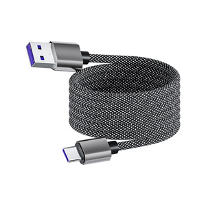 1M 65W Magnetic Convenient Storage <b>Cable</b> <b>USB</b> C Fast Charging <b>Cables</b> for Mobile Phone Laptop Pad - Product Image 2