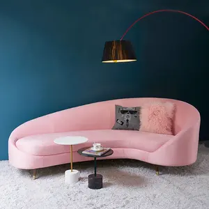 Sofa furnitur modern kain Italia set sofa sofa sofa pembagi mewah Villa perabotan ruang keluarga