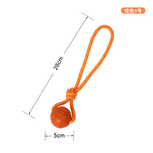 Resistente TPR palla da masticare per cani masticatori aggressivi solido rimbalzo giocattolo per allenamento all'aperto e gioco interattivo - Product Image 4