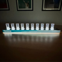 Présentoir de Bouteilles LED Lumineux en Acrylique Personnalisé, Portable et Écologique – Style Classique et Moderne pour Boîte de Nuit